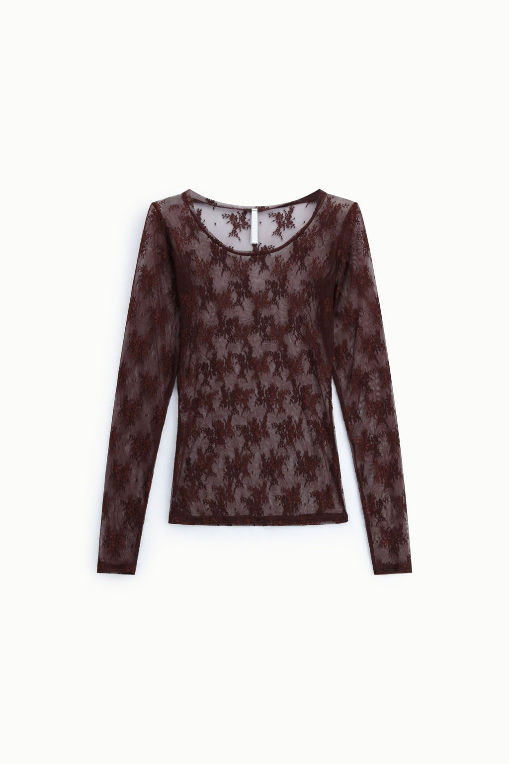 Imperial TW91MMX - Top trasparente a maniche lunghe con ricamo floreale - Foto 4
