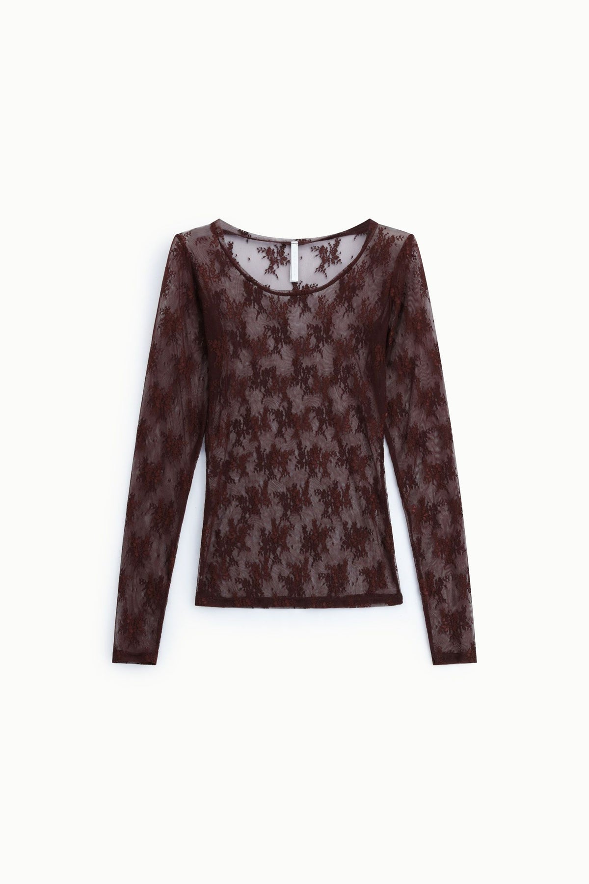 Imperial TW91MMX - Top trasparente a maniche lunghe con ricamo floreale - Foto 4