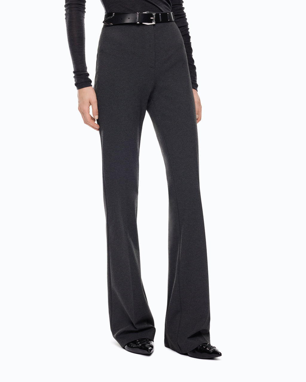 Pinko 100054A3NV - Flared jersey trousers