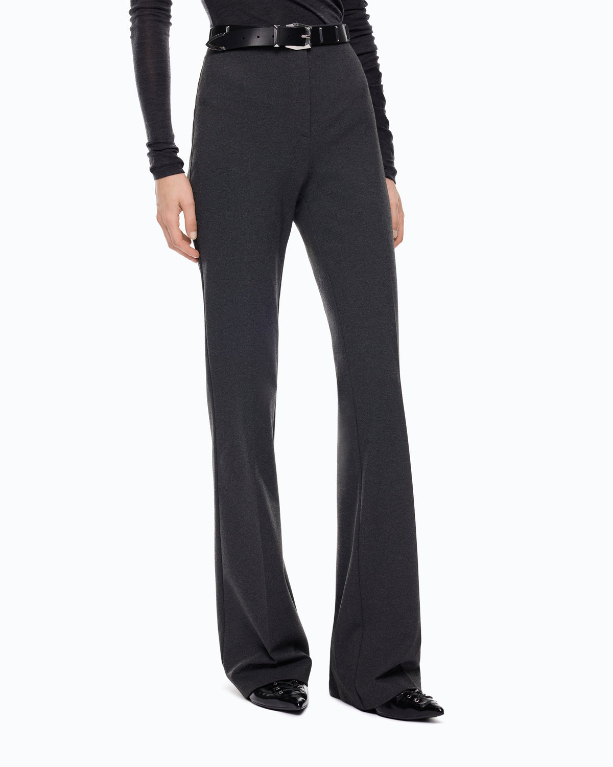 Pinko 100054A3NV - Flared jersey trousers