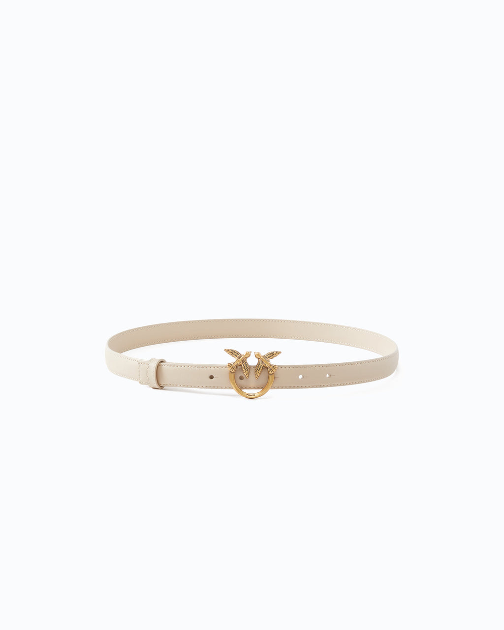 Pinko 100143A0F1 - Cintura sottile Love Birds in pelle 2cm