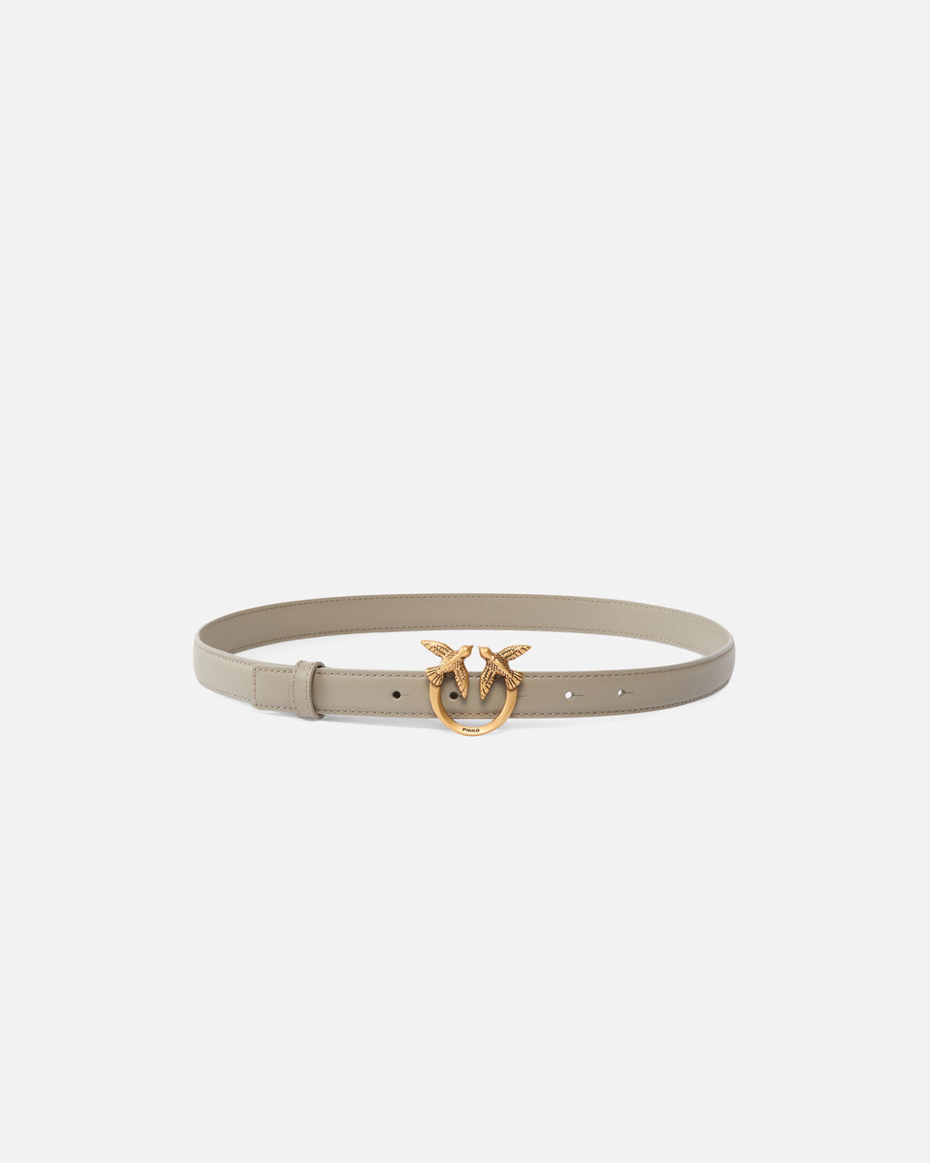 Pinko 100143A0F1 - Cintura sottile Love Birds in pelle 2cm