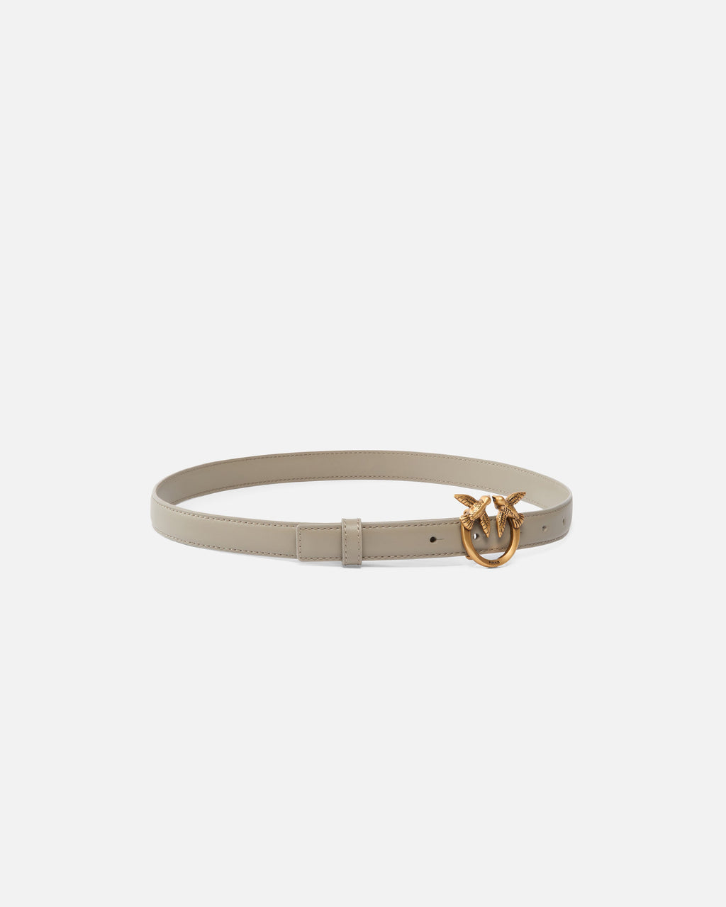 Pinko 100143A0F1 - Cintura sottile Love Birds in pelle 2cm