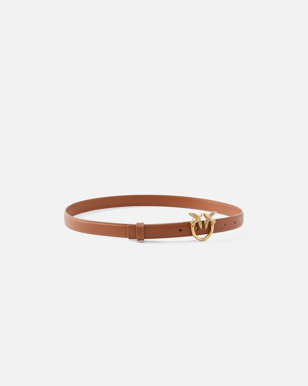 Pinko 100143A0F1 - Cintura sottile Love Birds in pelle 2cm