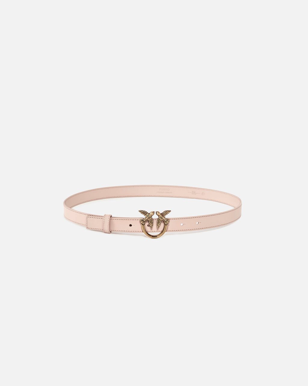 Pinko 100143A0F1 - Cintura sottile Love Birds in pelle 2cm