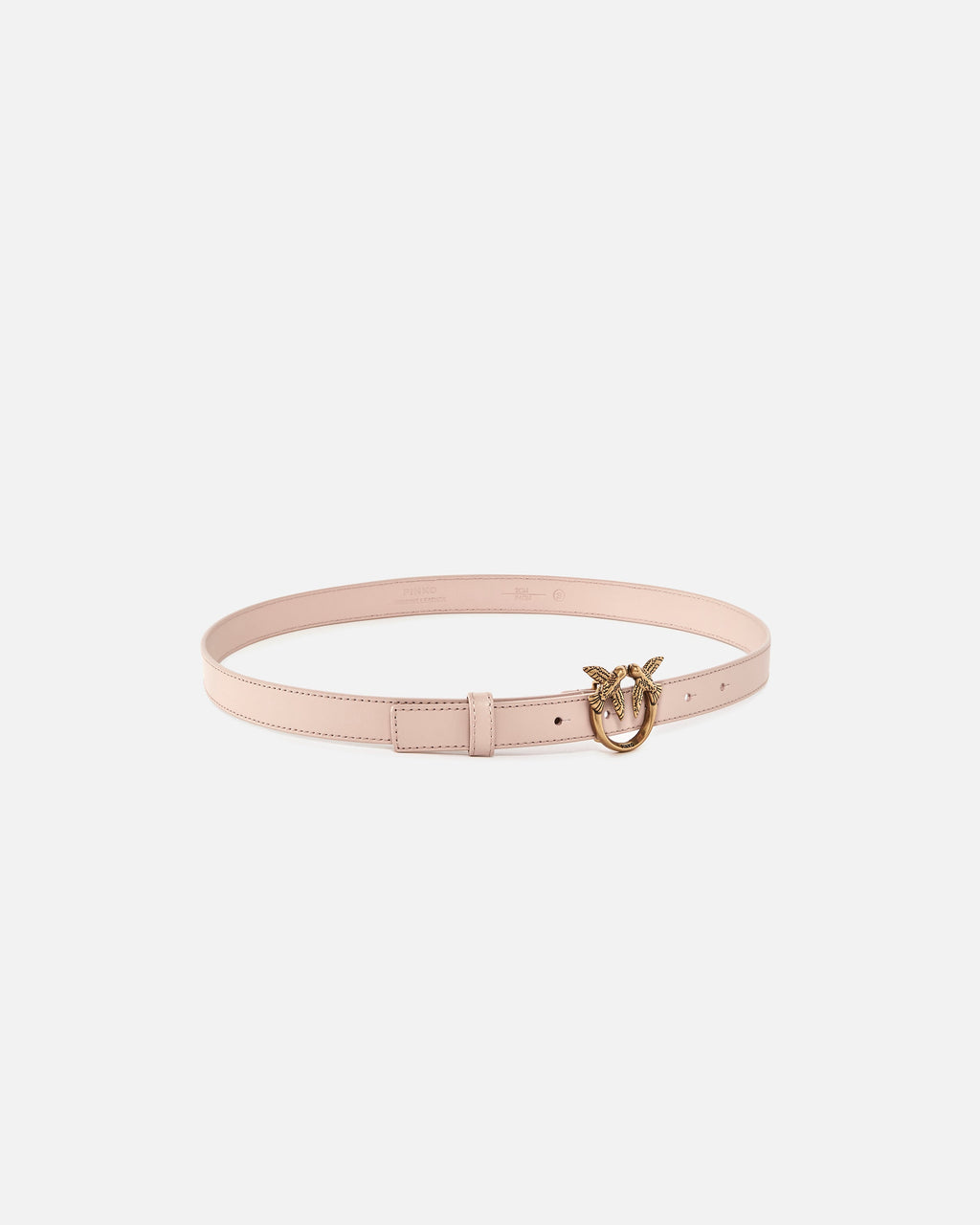 Pinko 100143A0F1 - Cintura sottile Love Birds in pelle 2cm