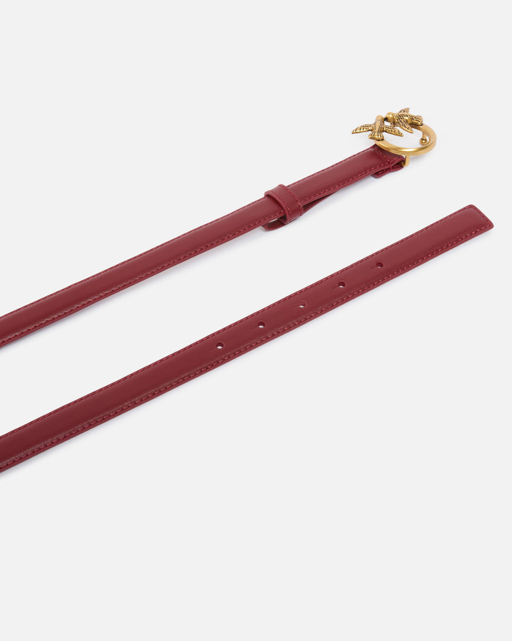 Pinko 100143A0F1 - Cintura sottile Love Birds in pelle 2cm