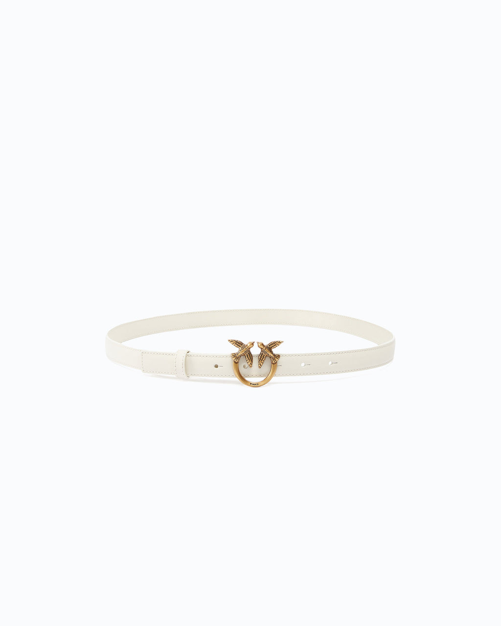 Pinko 100143A0F1 - Cintura sottile Love Birds in pelle 2cm