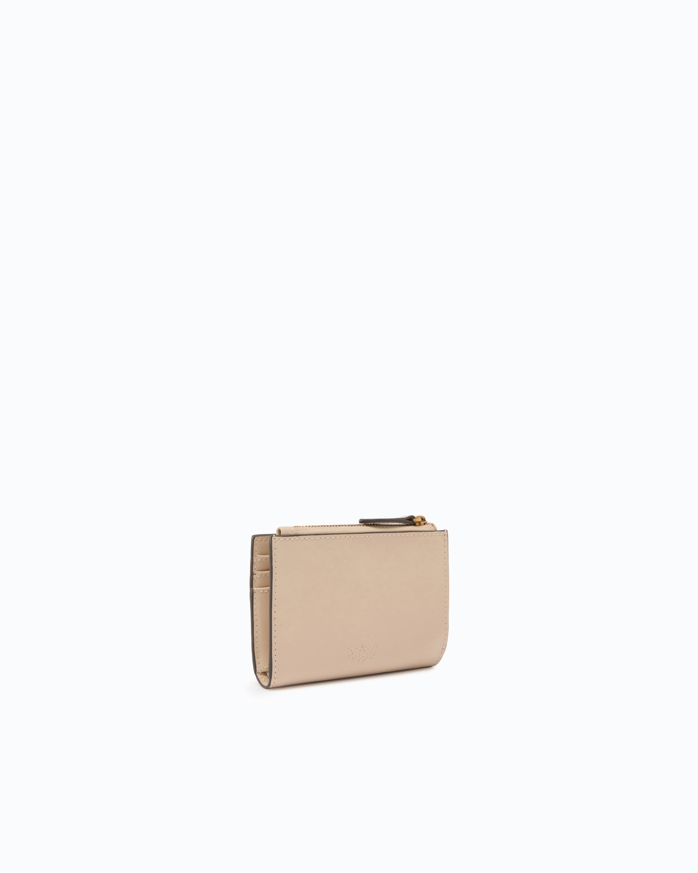 Pinko 103610A0F1 - Portafoglio piccolo in pelle liscia con logo