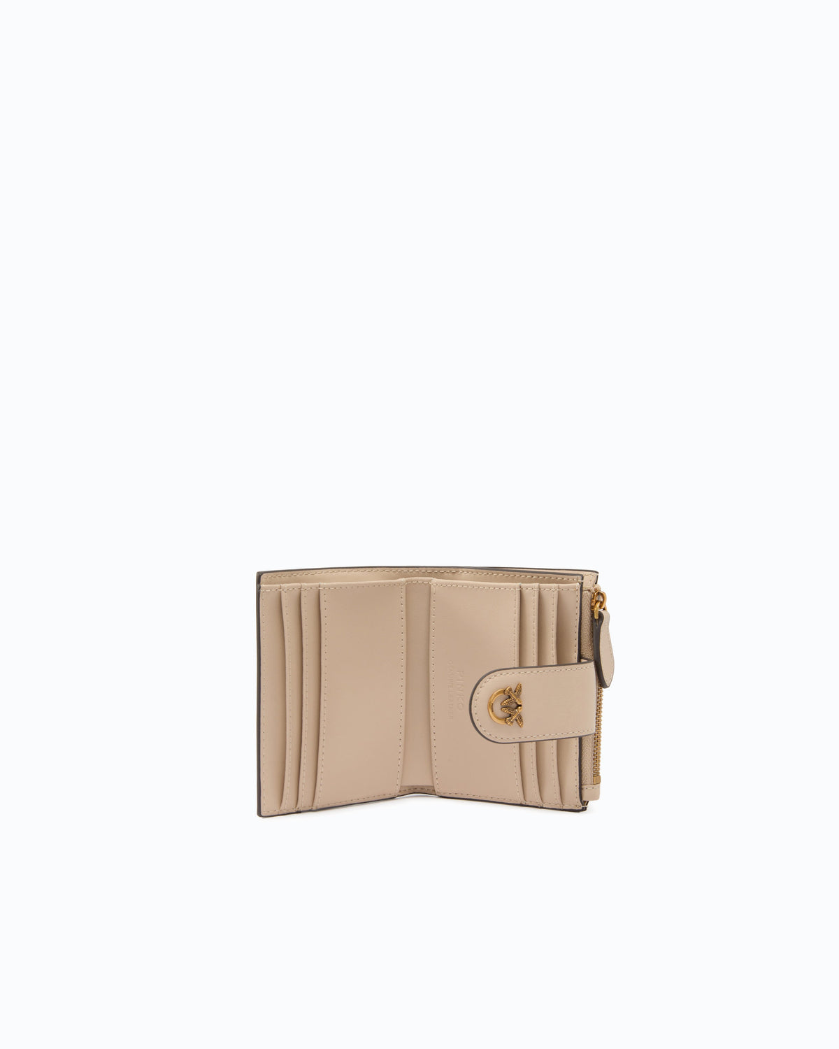 Pinko 103610A0F1 - Portafoglio piccolo in pelle liscia con logo