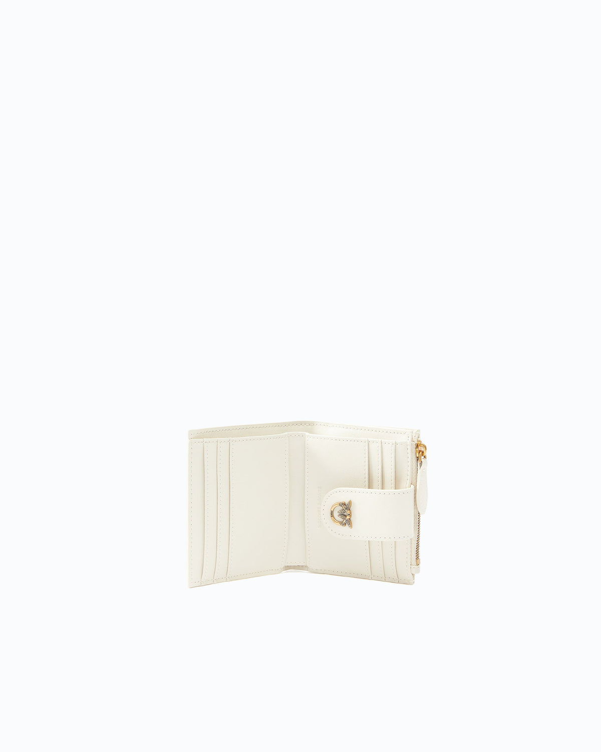Pinko 103610A0F1 - Portafoglio piccolo in pelle liscia con logo