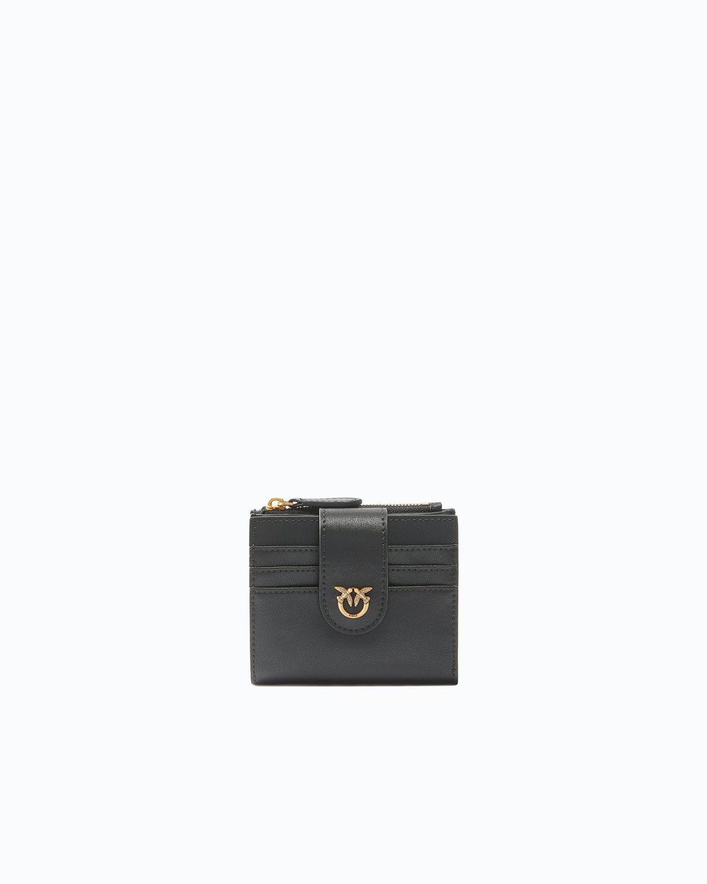 Pinko 103610A0F1 - Portafoglio piccolo in pelle liscia con logo