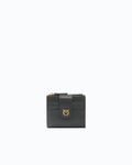 Pinko 103610A0F1 - Portafoglio piccolo in pelle liscia con logo