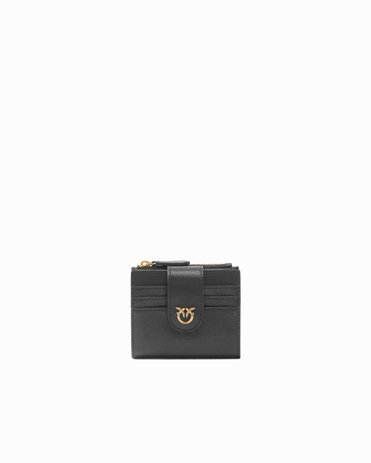 Pinko 103610A0F1 - Portafoglio piccolo in pelle liscia con logo