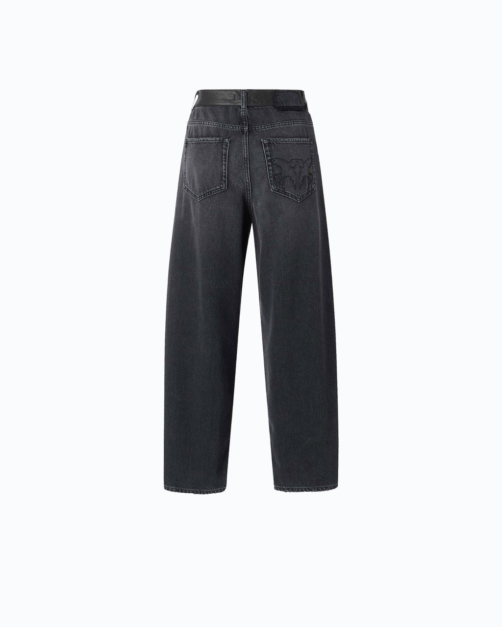 Pinko 103857A3GW - Jeans balloon fit con inserti effetto pelle