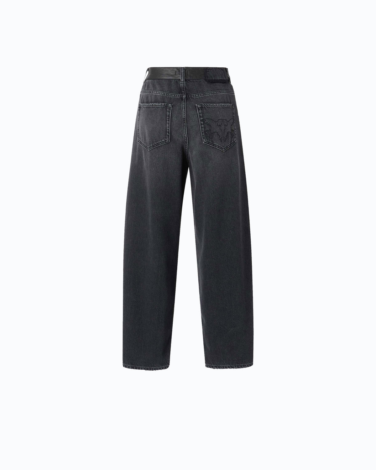 Pinko 103857A3GW - Jeans balloon fit con inserti effetto pelle