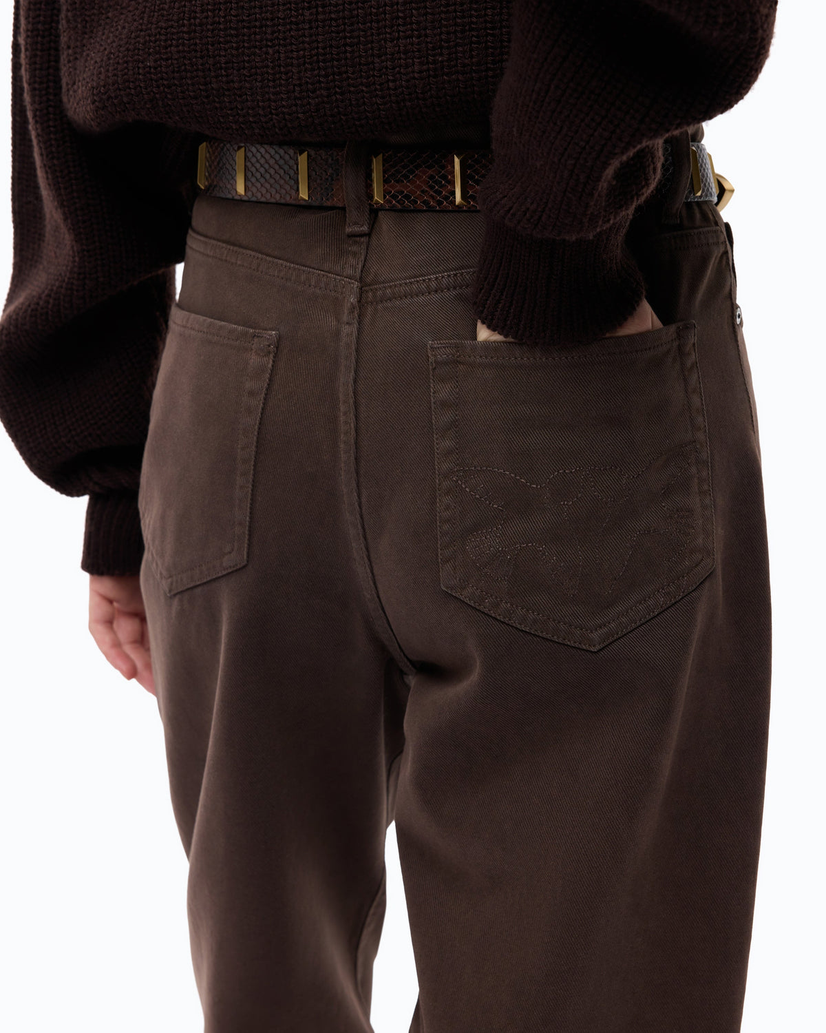 Pinko 103857A3KU - Pantaloni barrel fit in bull denim