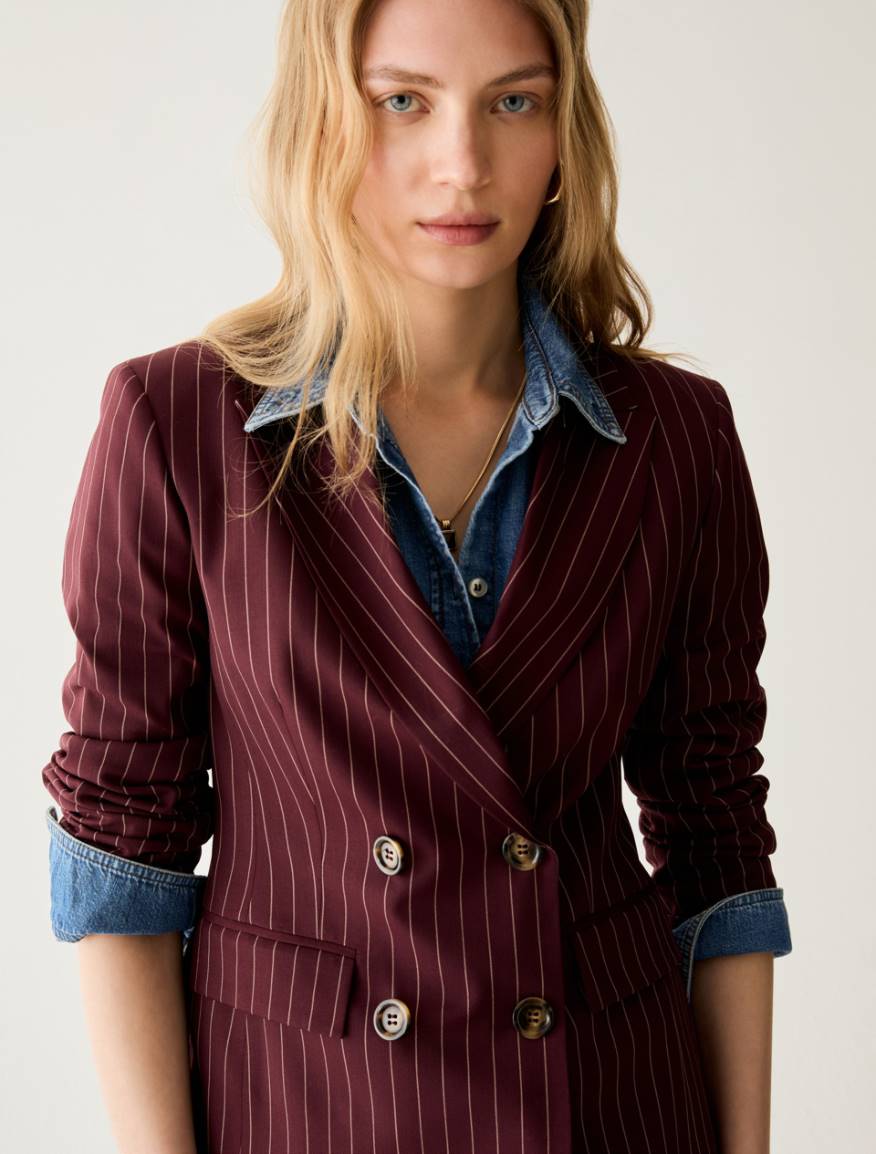 Pennyblack PBBGOMMA - Blazer doppiopetto gessato - Vista 5