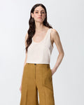 Pinko 104670A2T7 - Top a canotta in seta sand wash