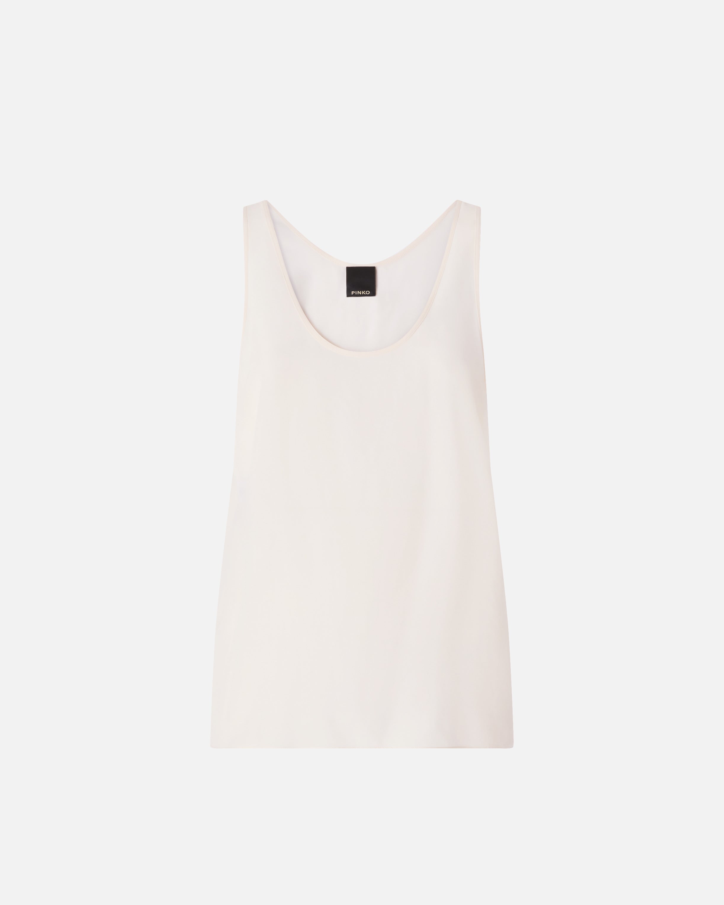 Pinko 104670A2T7 - Top a canotta in seta sand wash
