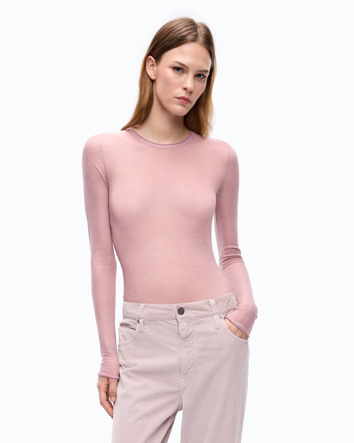 Pinko 105398A2PM - Sequin crew neck sweater