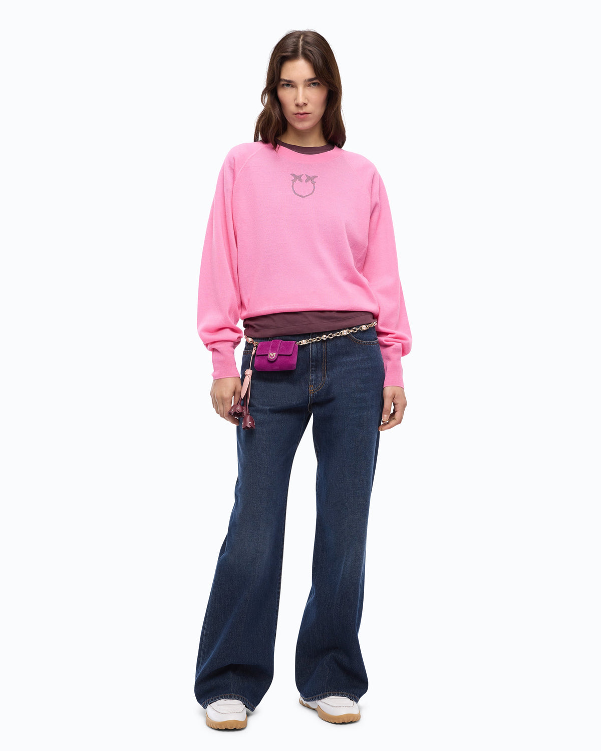 Pinko 105417A18M - Love Birds logo sweater