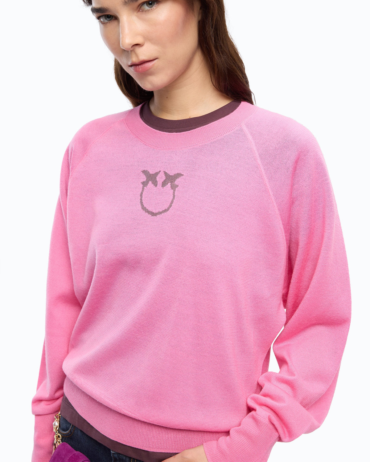 Pinko 105417A18M - Love Birds logo sweater
