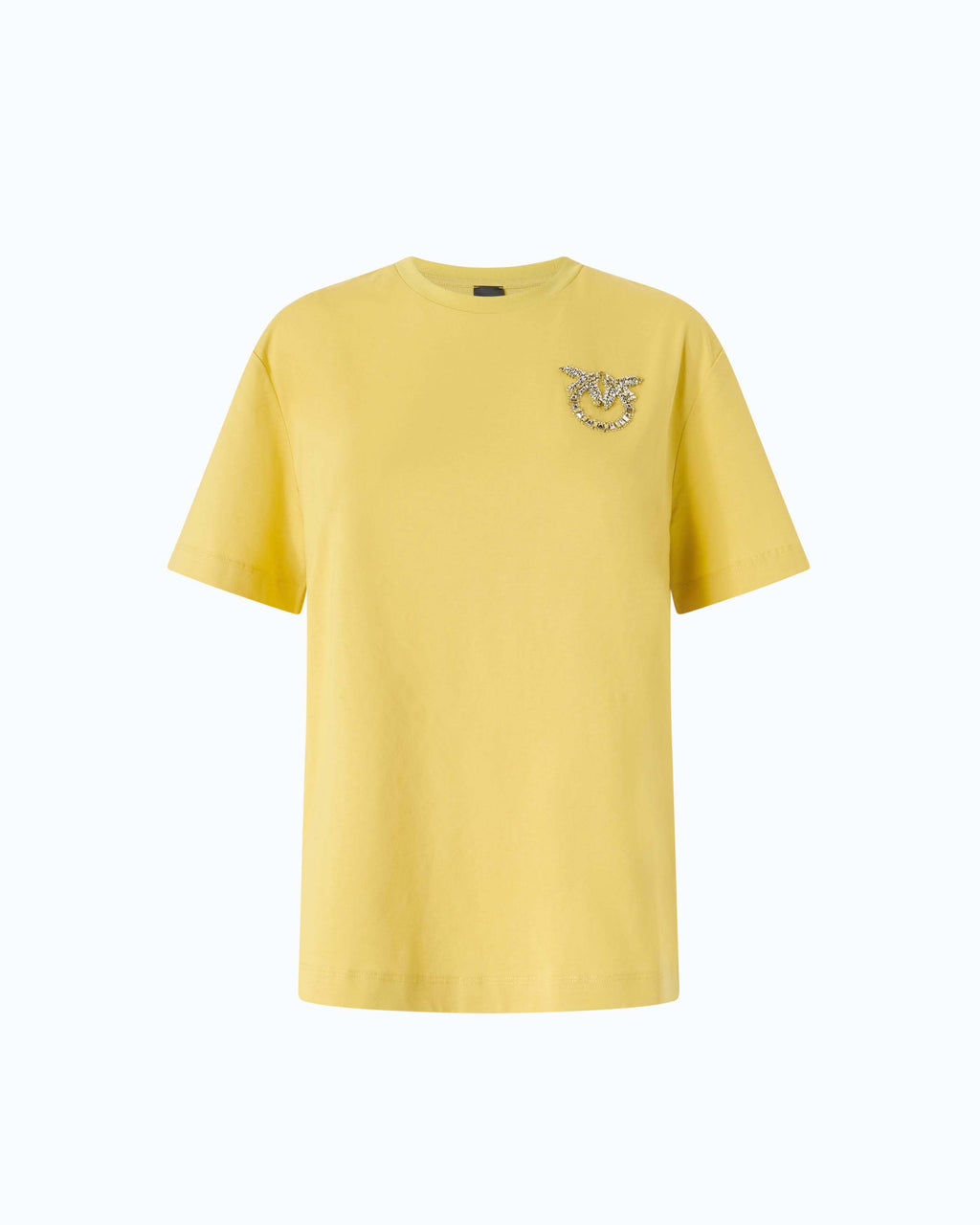 Pinko 105526A3JP - T-shirt con applicazione gioiello Love Birds