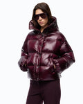 Pinko 105656A3FI - Piumino con cappuccio in tela tecnica