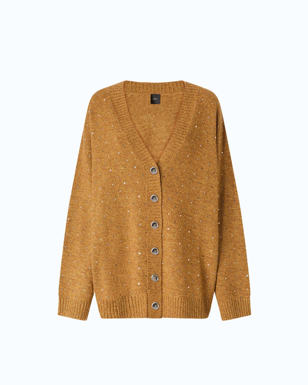 Pinko 105739A3GD - Cardigan in misto lana full strass
