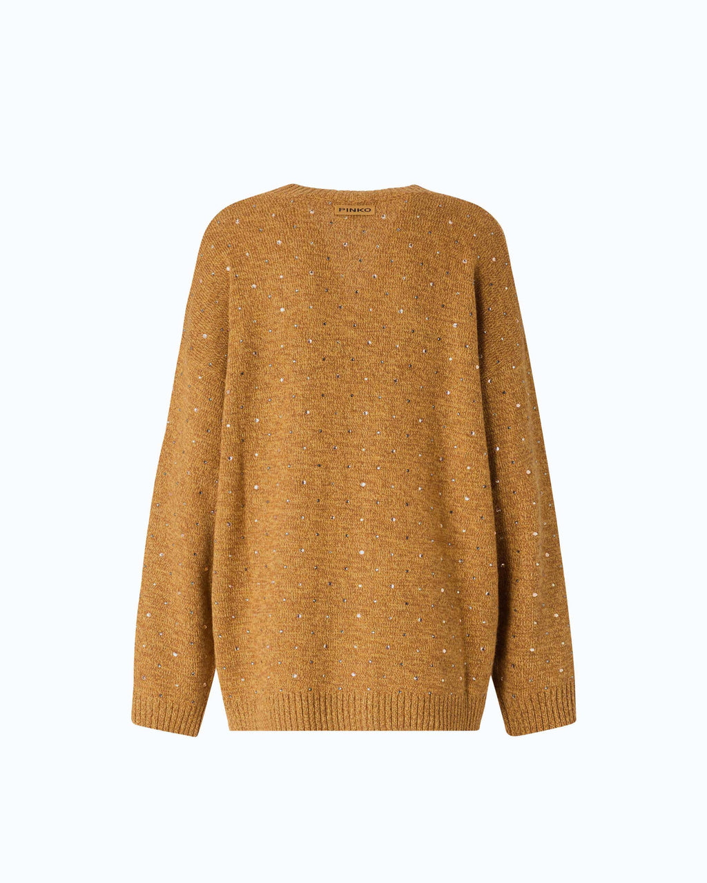 Pinko 105739A3GD - Cardigan in misto lana full strass