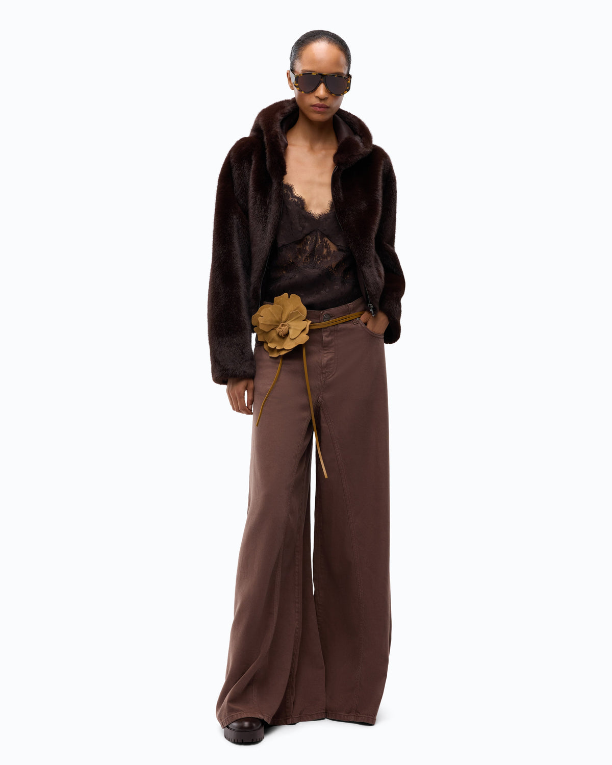 Pinko 106228A3YN - Jeans svasati super wide leg