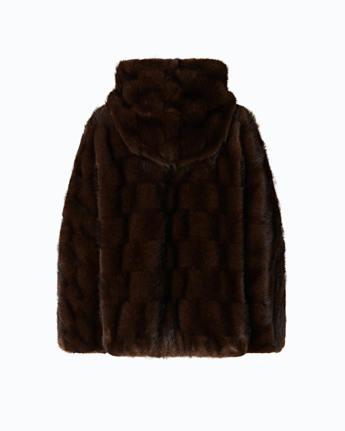 Pinko 107054A3C5 - Giacca blouson effetto pelliccia con cappuccio