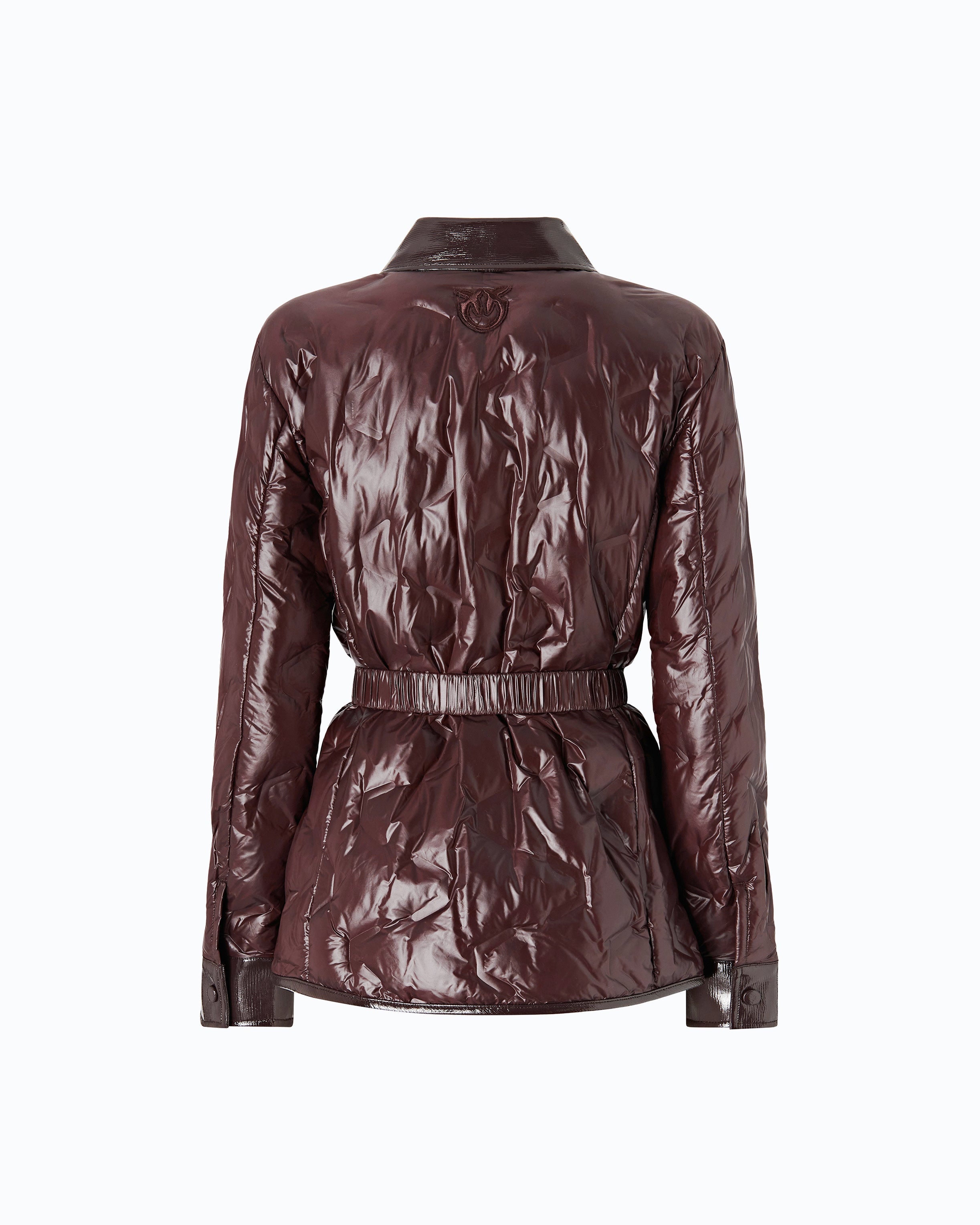 Pinko 107163A3FI - Giacca camicia imbottita in tela semilucida