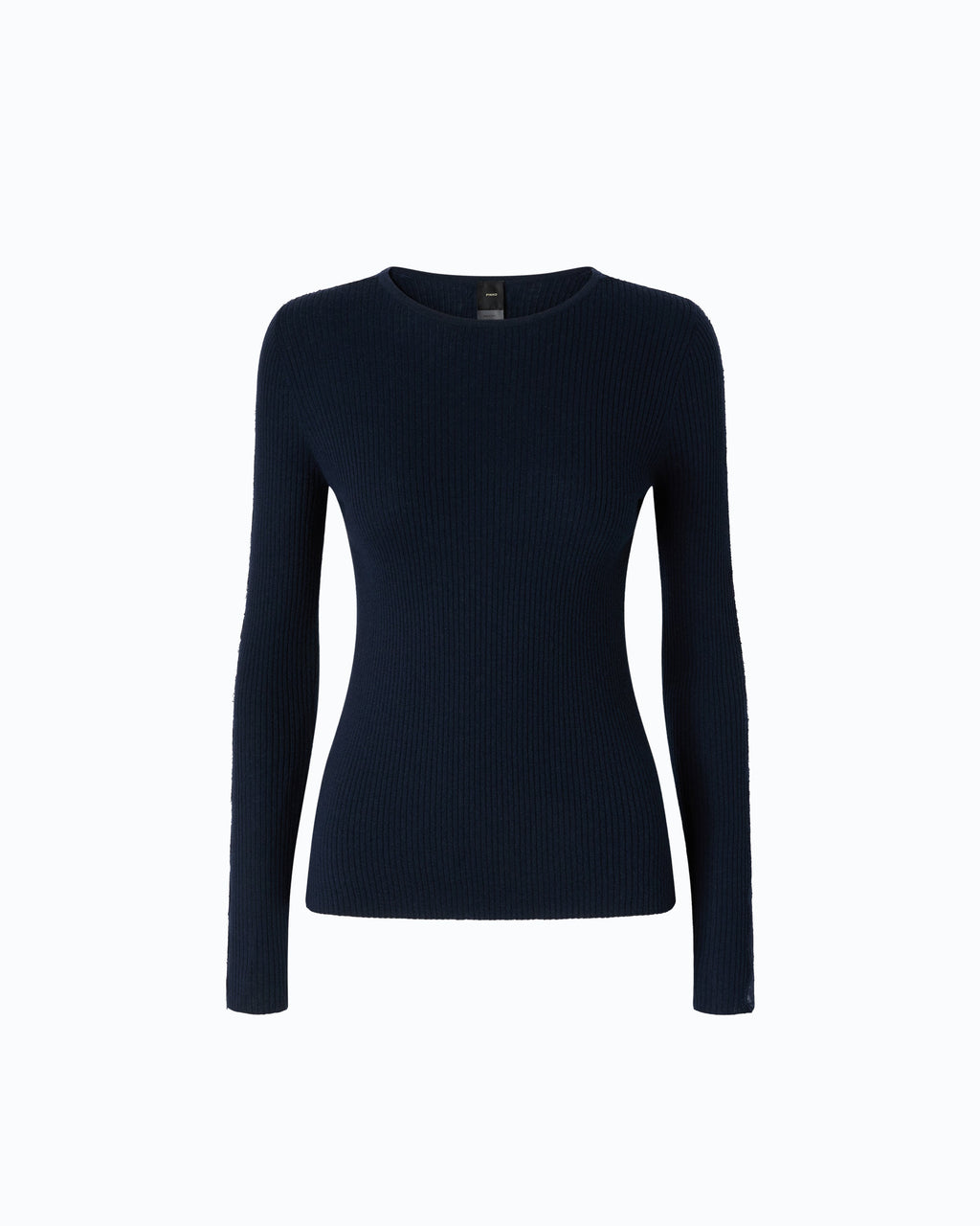 Pinko 107269A3I0 - Maglia a costine con pizzo
