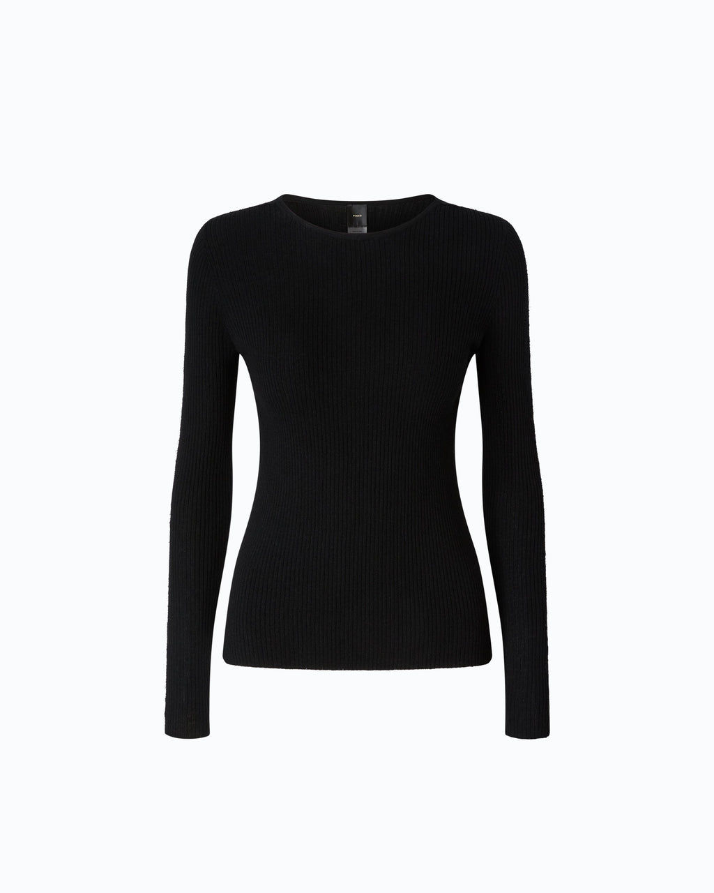 Pinko 107269A3I0 - Maglia a costine con pizzo