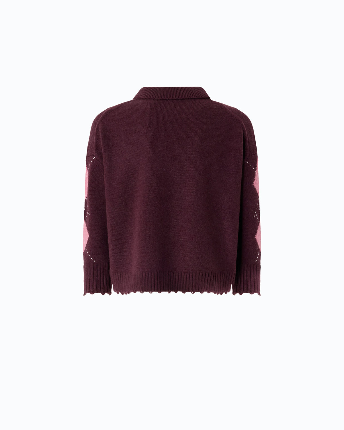 Pinko 107286A3IE - Argyle wool and cashmere sweater
