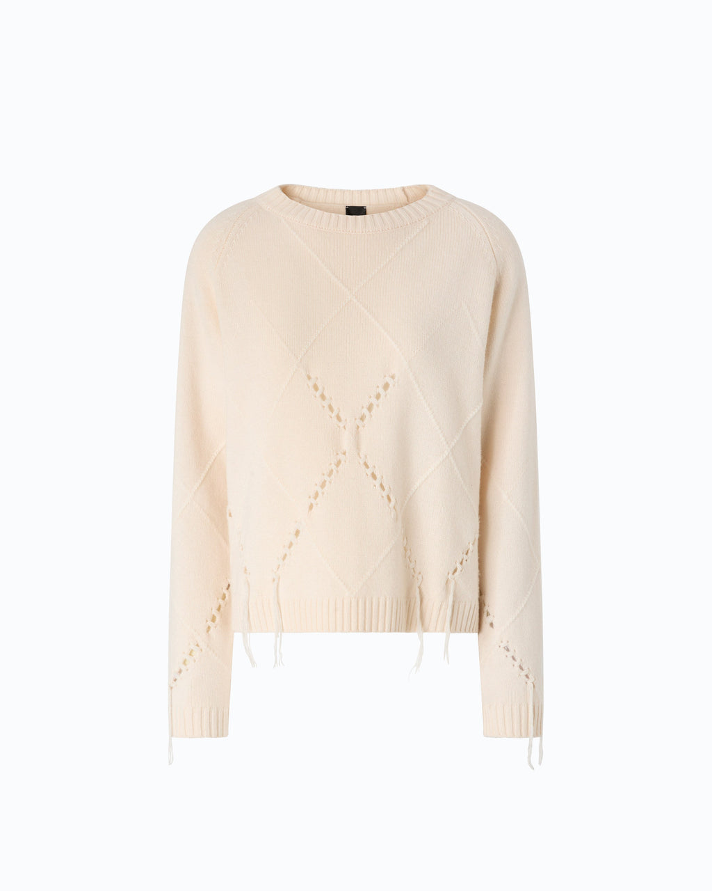Pinko 107377A3JE - Maglione in lana e cashmere con maxi rombi