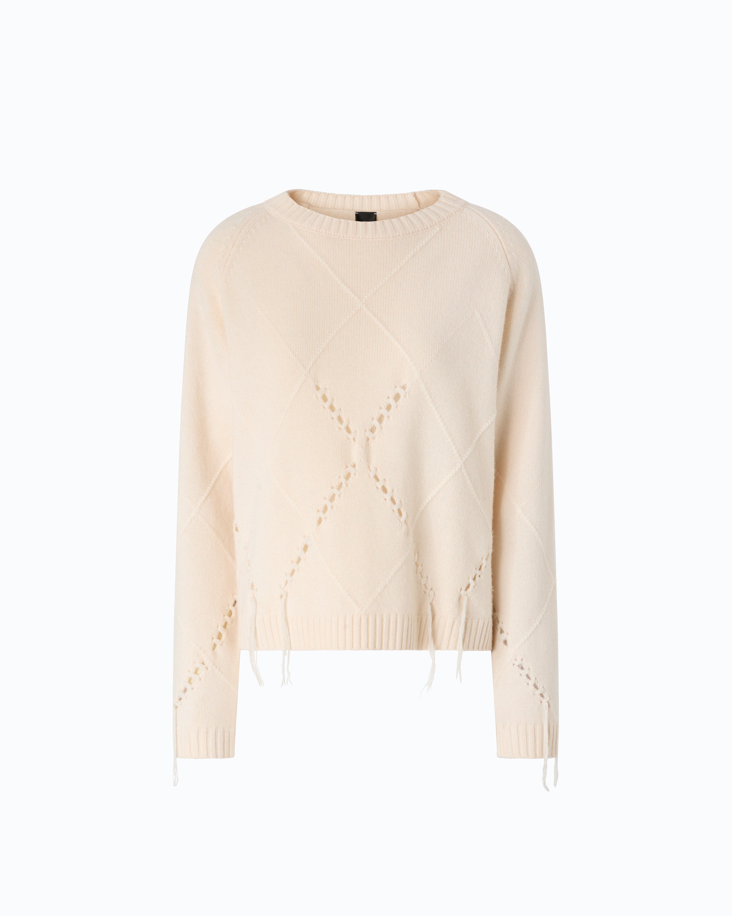 Pinko 107377A3JE - Maglione in lana e cashmere con maxi rombi