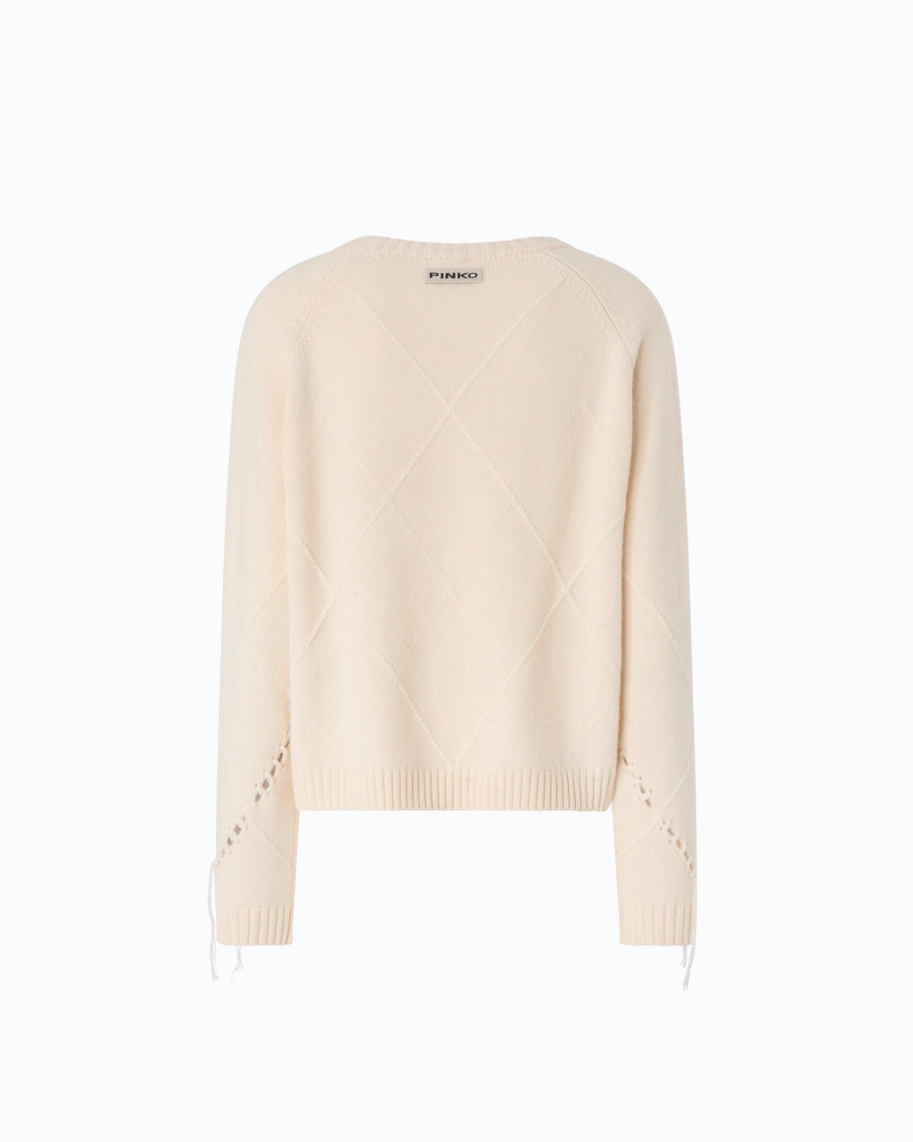 Pinko 107377A3JE - Maglione in lana e cashmere con maxi rombi
