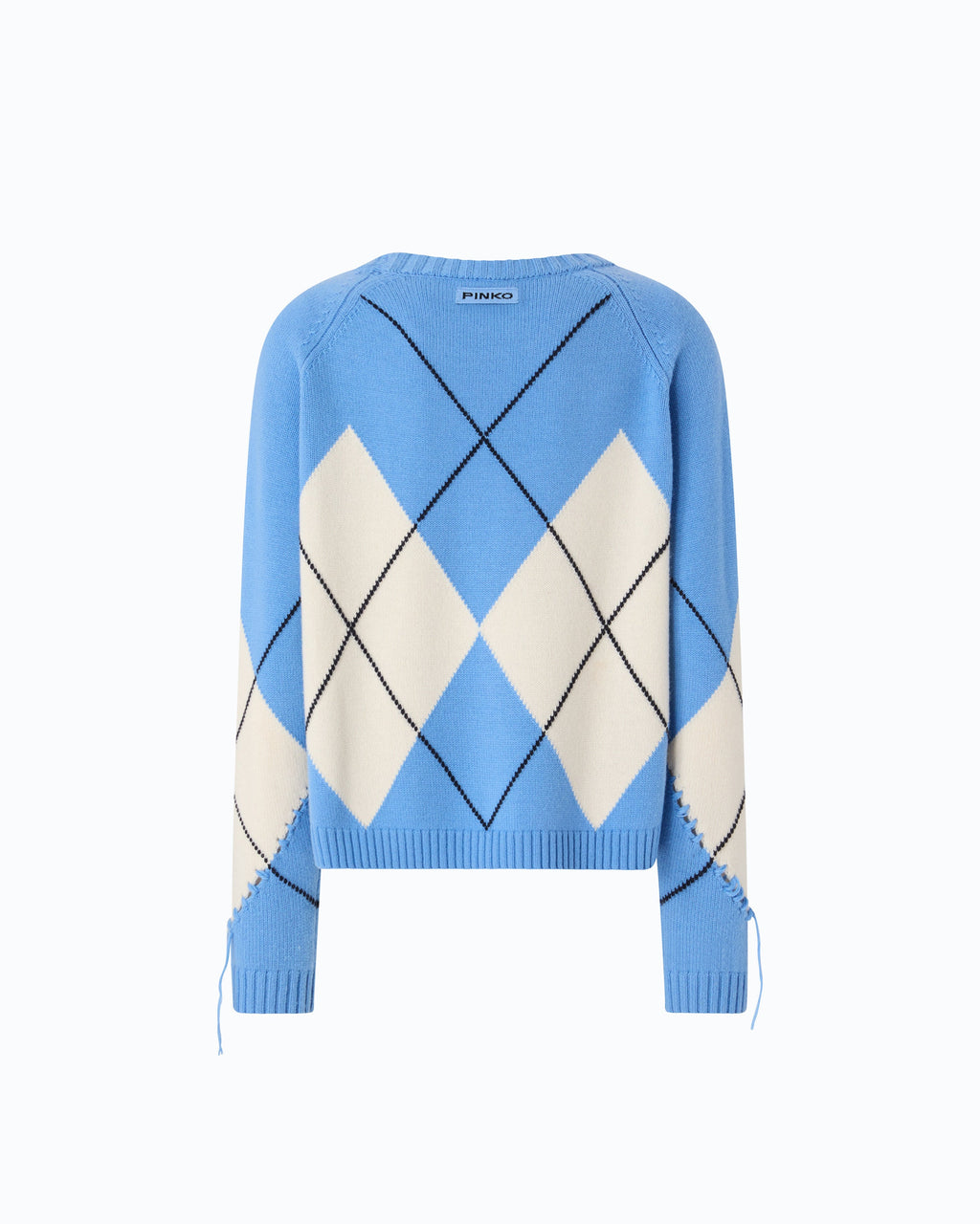 Pinko 107377A3JE - Maglione in lana e cashmere con maxi rombi