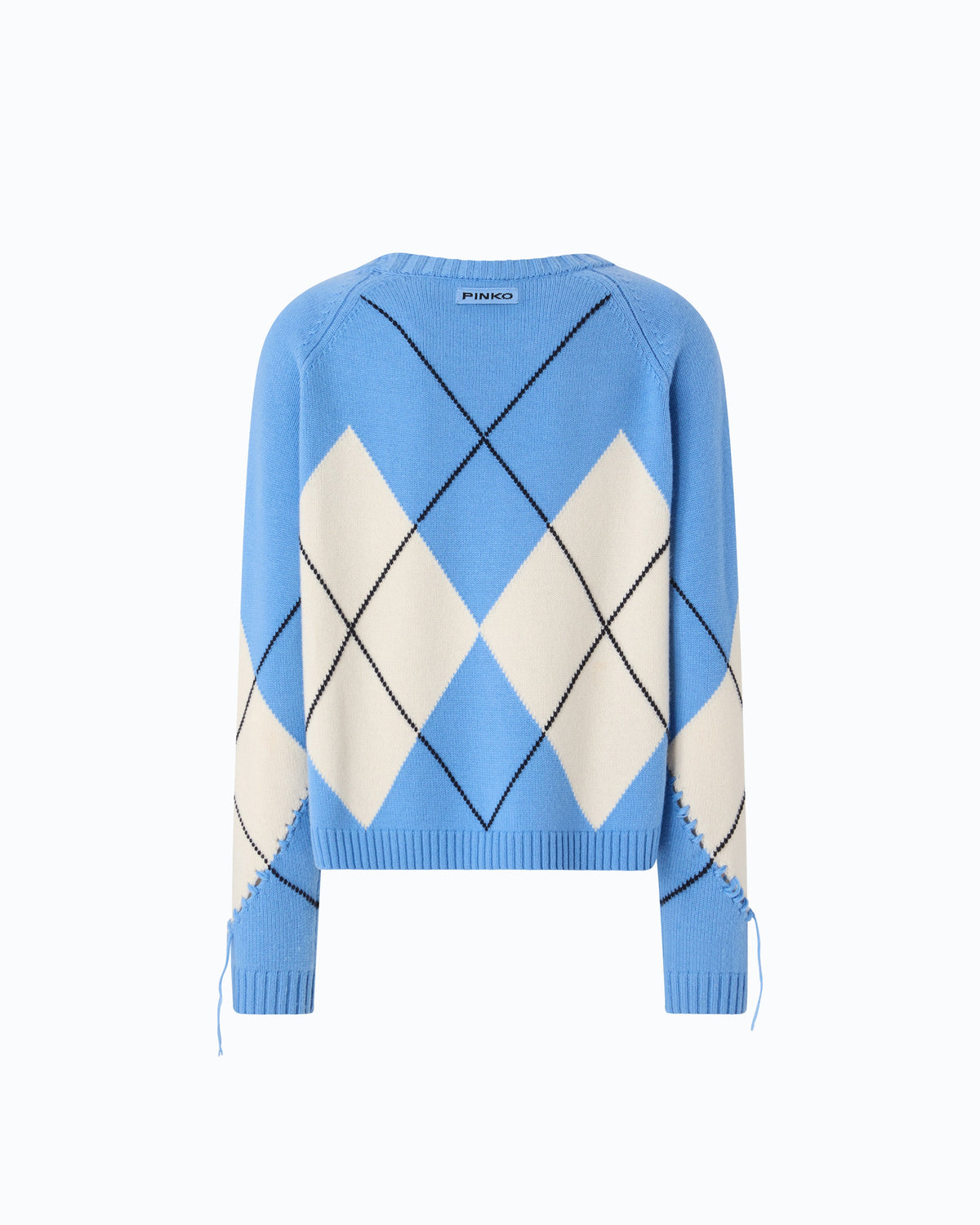 Pinko 107377A3JE - Maglione in lana e cashmere con maxi rombi