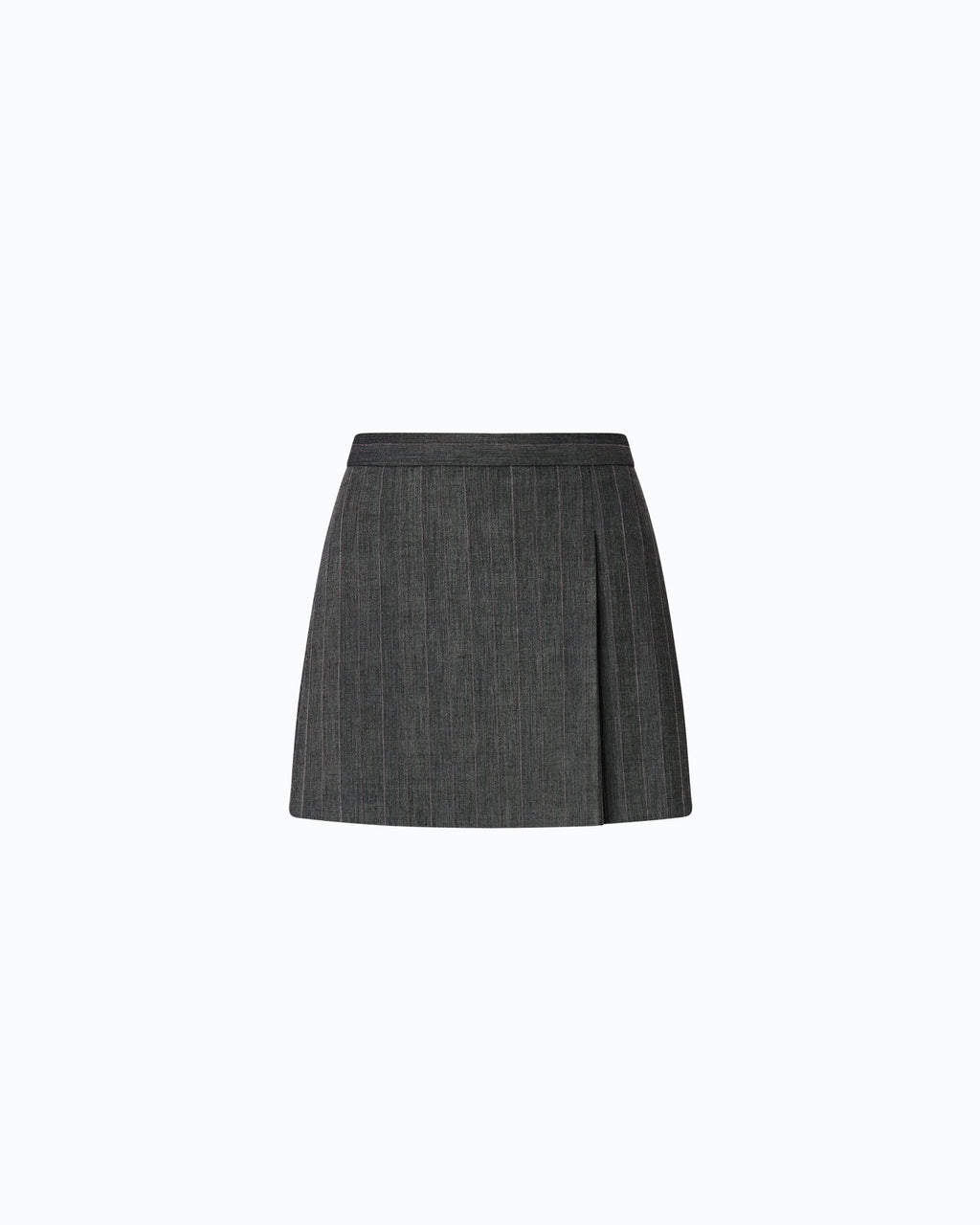 Pinko 107416A3FF - Minigonna gessata con macro pieghe
