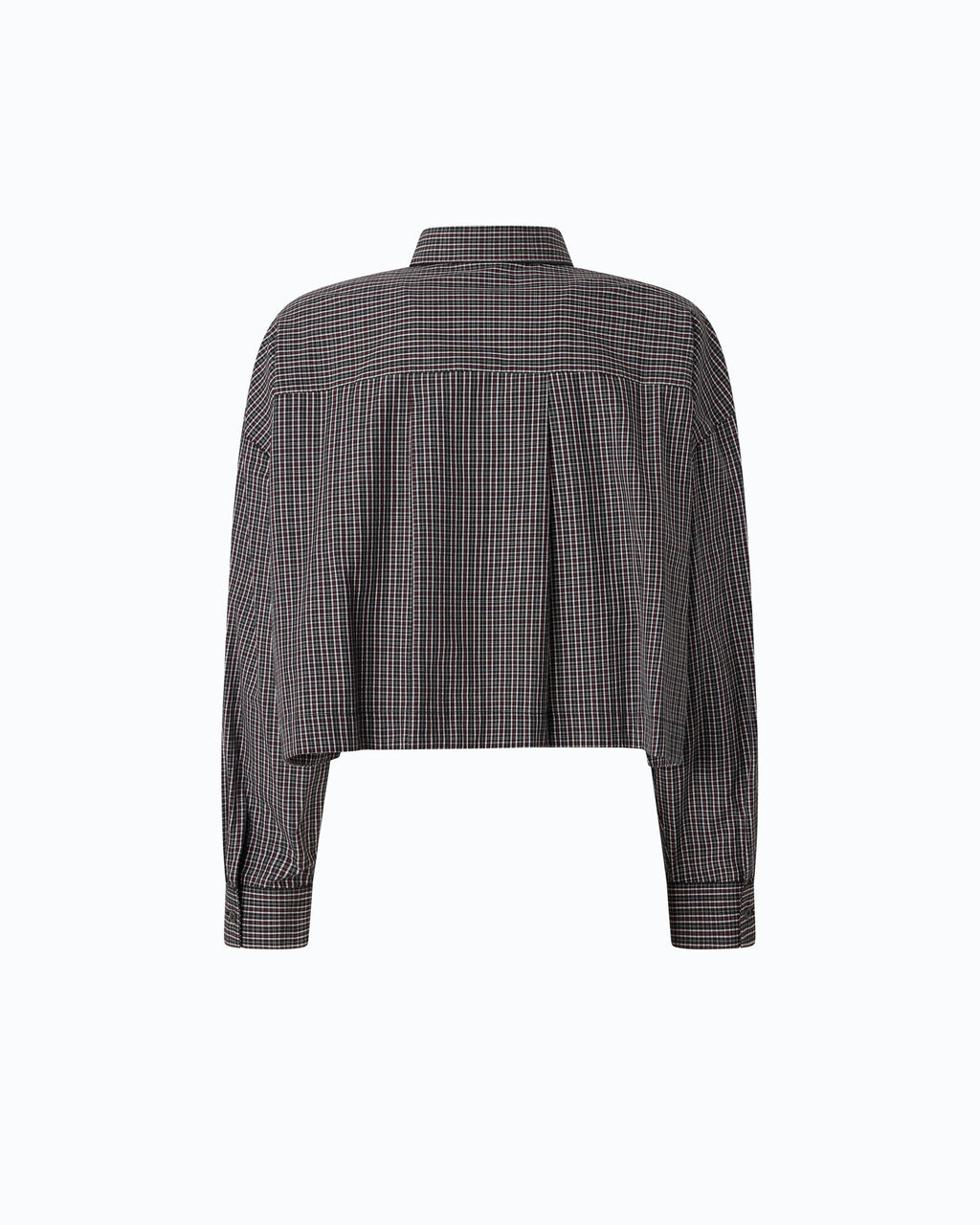 Pinko 107453A3FQ - Camicia cropped a quadretti con cravatta