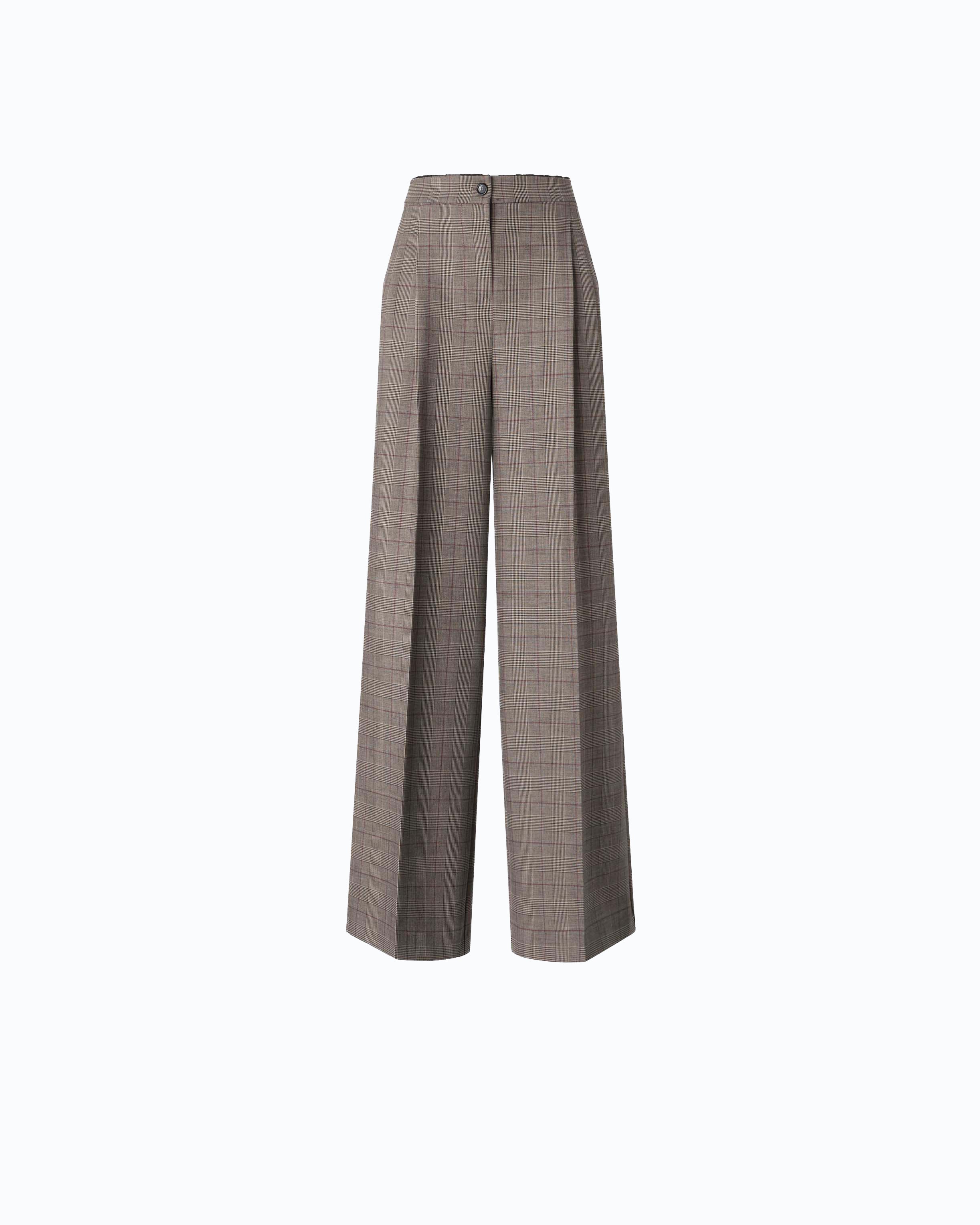 Pinko 107476A3FF - Pantaloni ampi a quadri