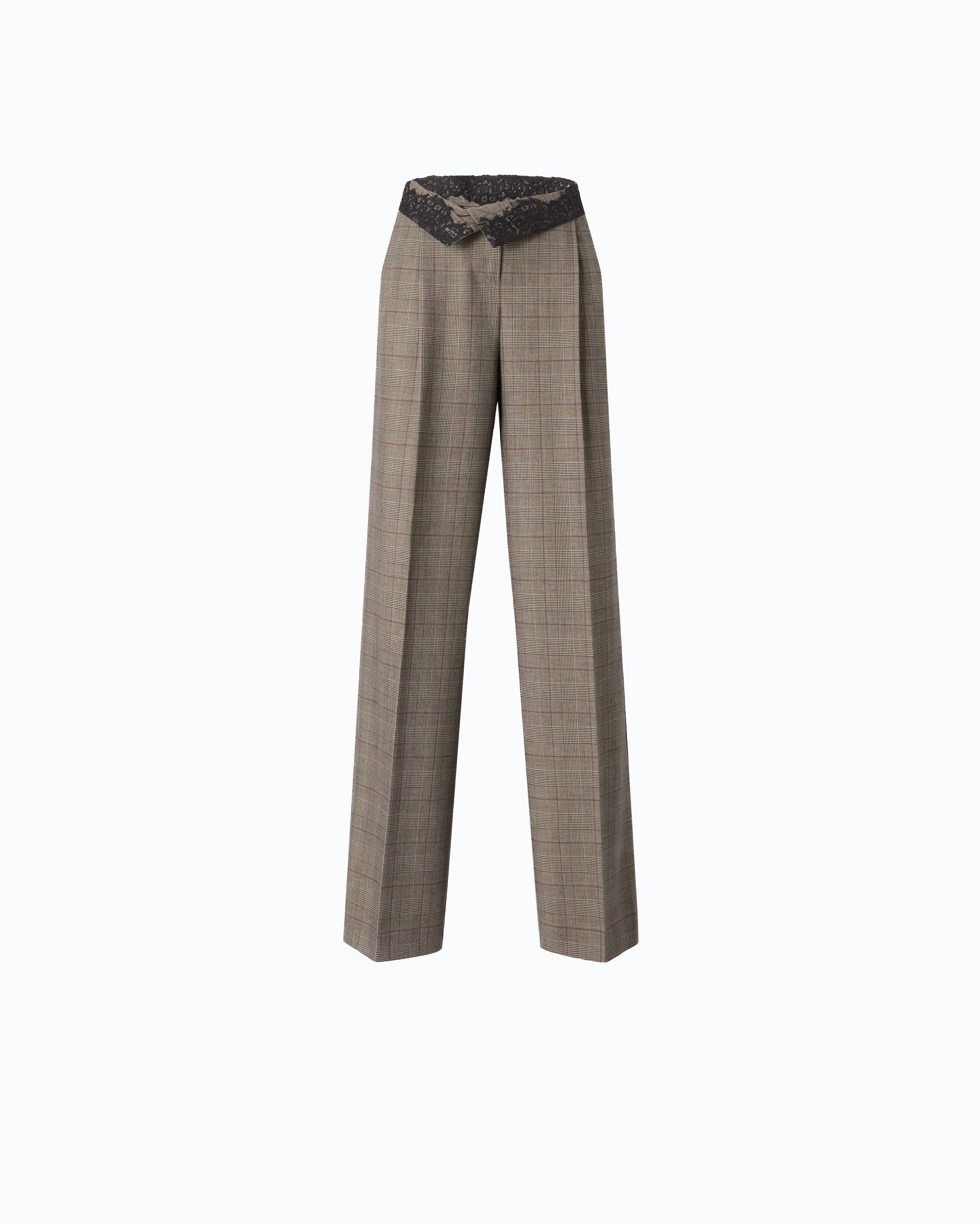 Pinko 107476A3FF - Pantaloni ampi a quadri