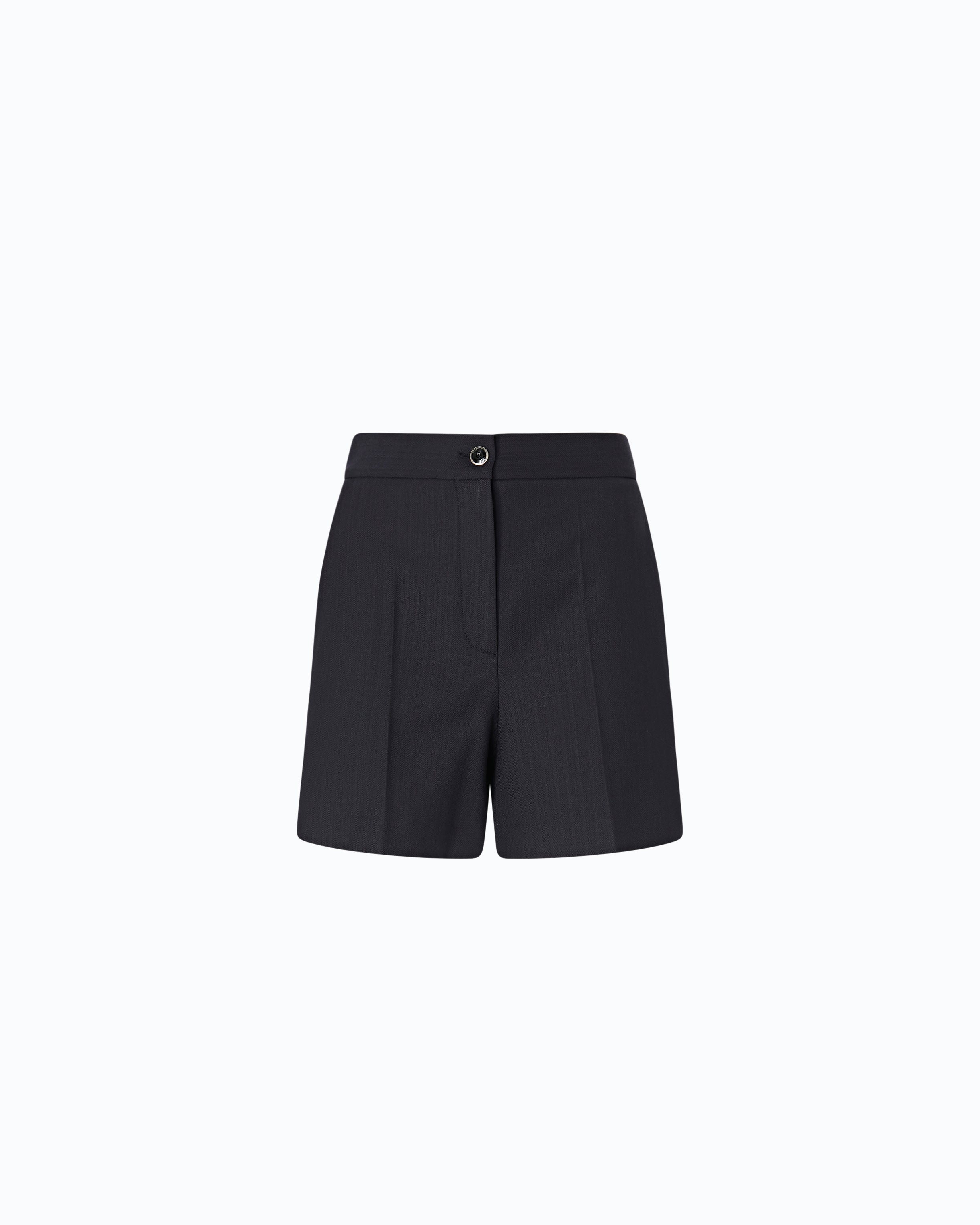 Pinko 107512A3IF - Shorts sartoriali in misto lana stretch