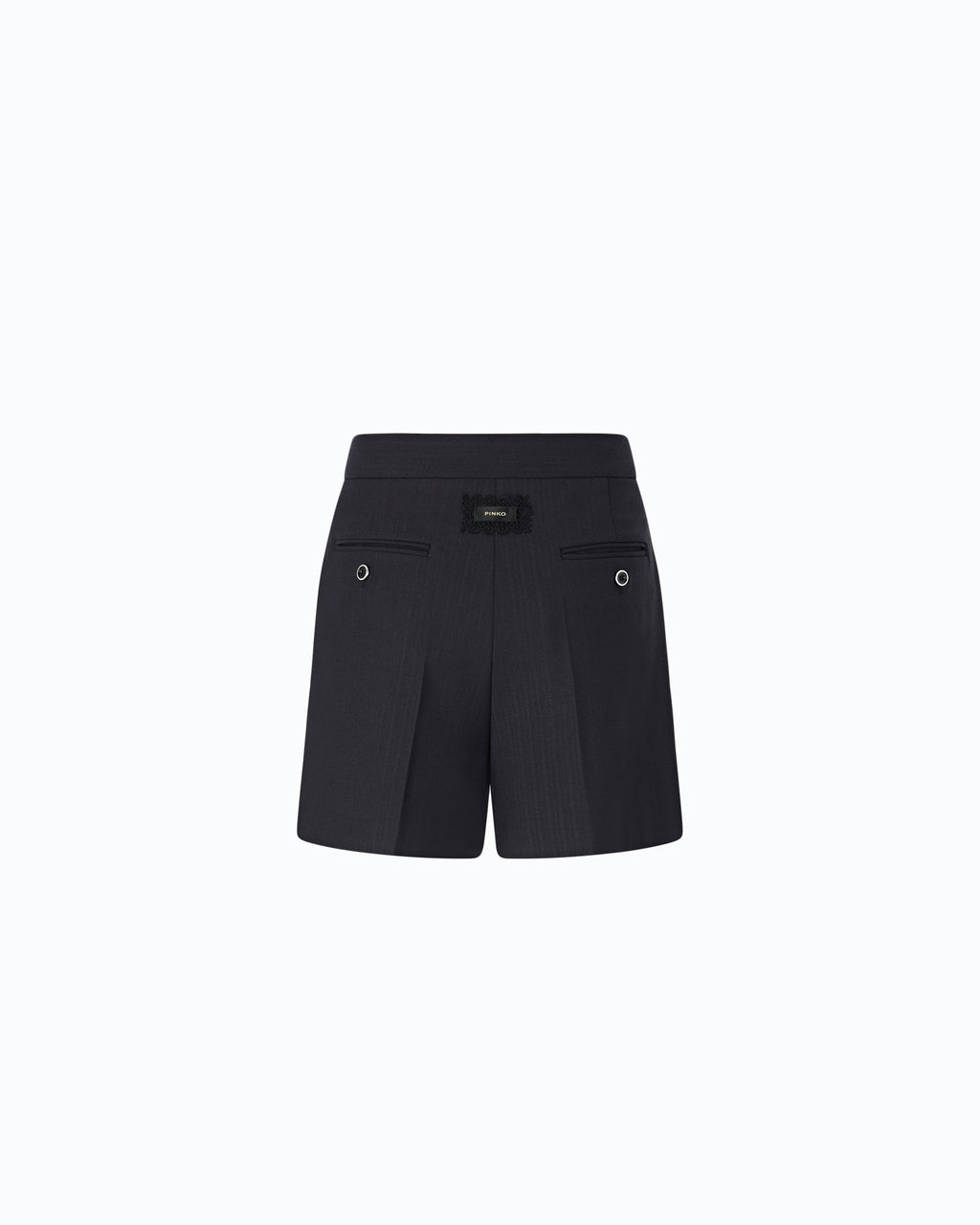 Pinko 107512A3IF - Shorts sartoriali in misto lana stretch