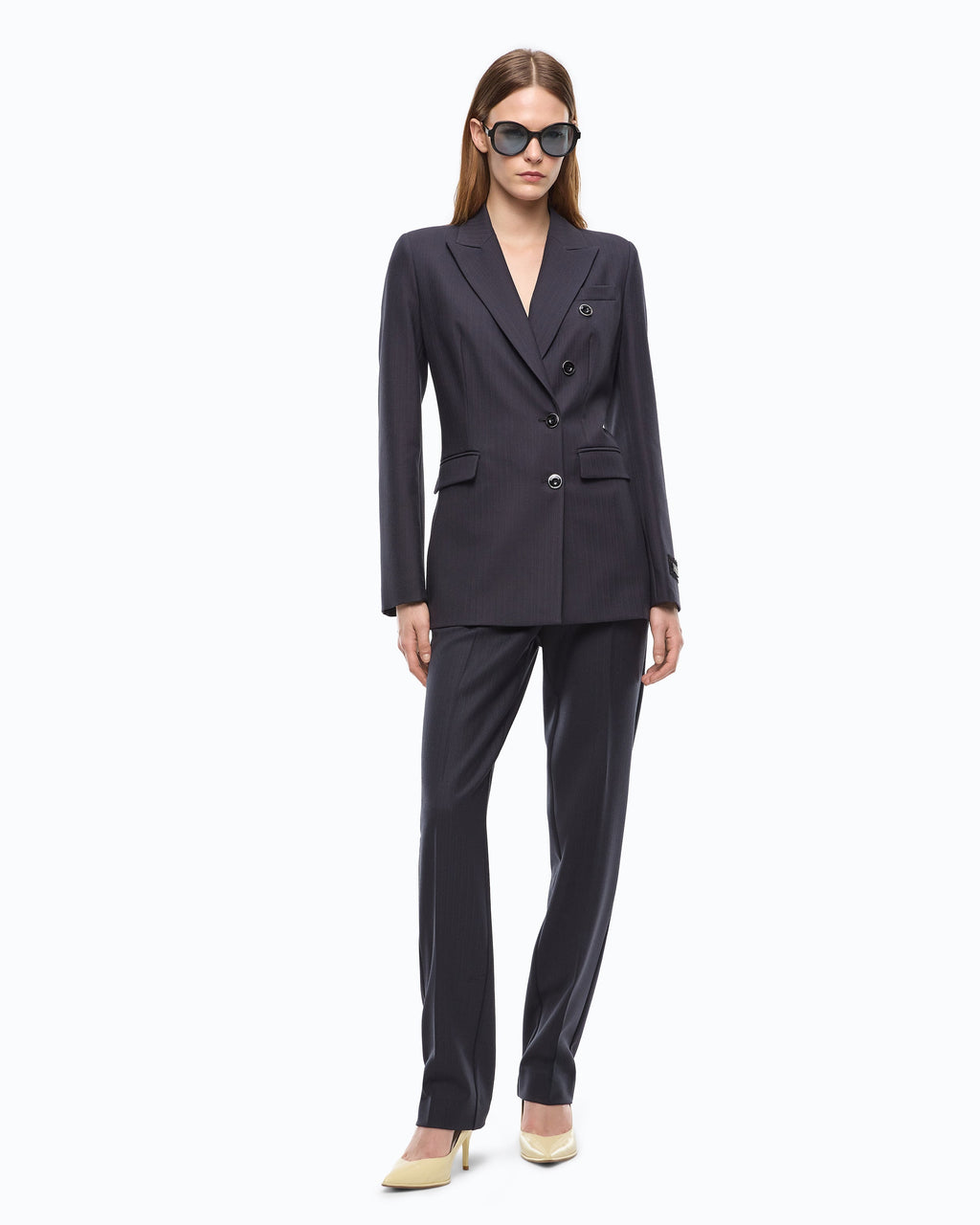 Pinko 107513A3IF - Giacca slim doppiopetto in misto lana