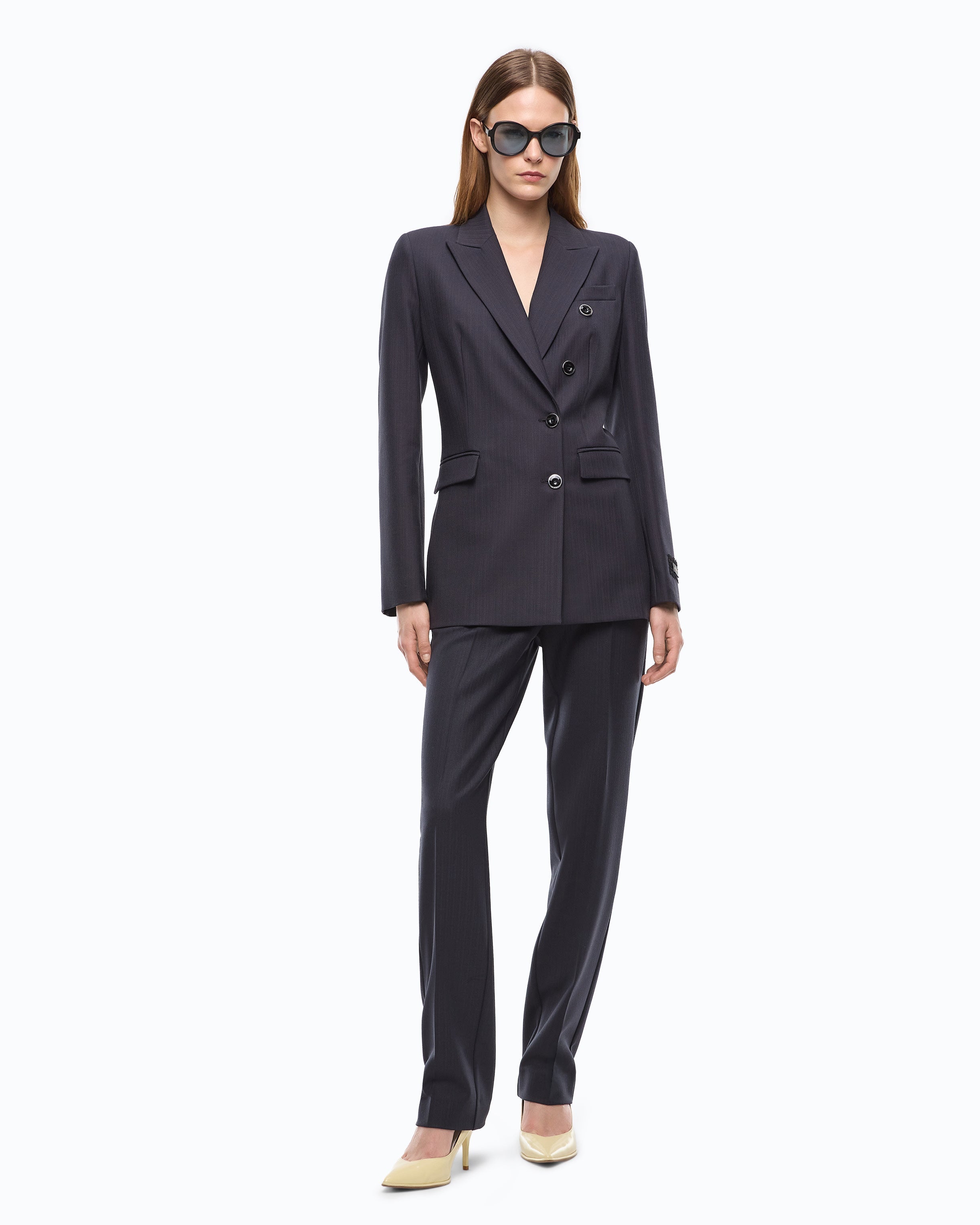 Pinko 107513A3IF - Giacca slim doppiopetto in misto lana
